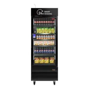 Pro 542 Smart Vending Machine with large glass display stocked with snacks and drinks