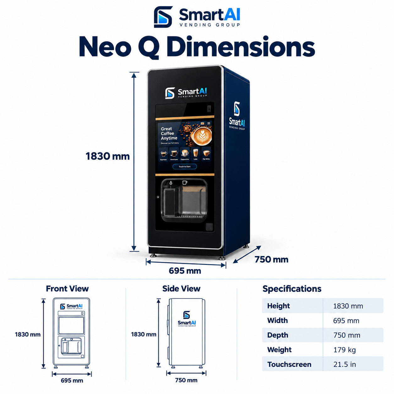Coffetek Neo Q Espresso and Fresh Brew Tea Coffee Machine - Image 3