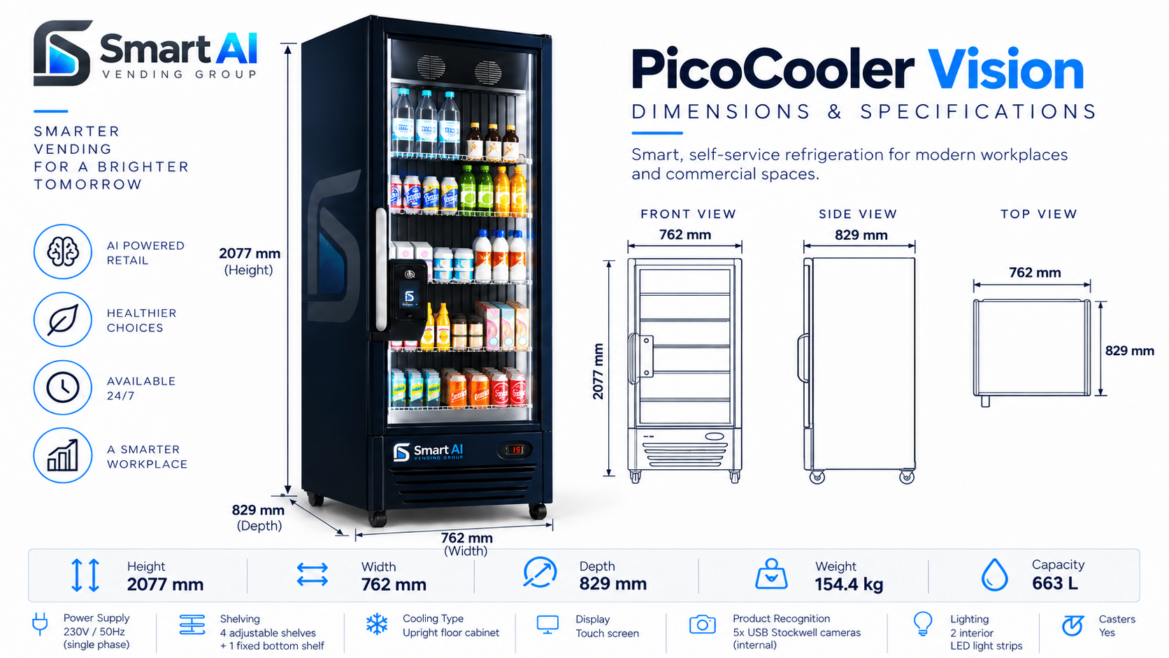 365 PicoCooler Vision AI Vending Cooler - Image 3