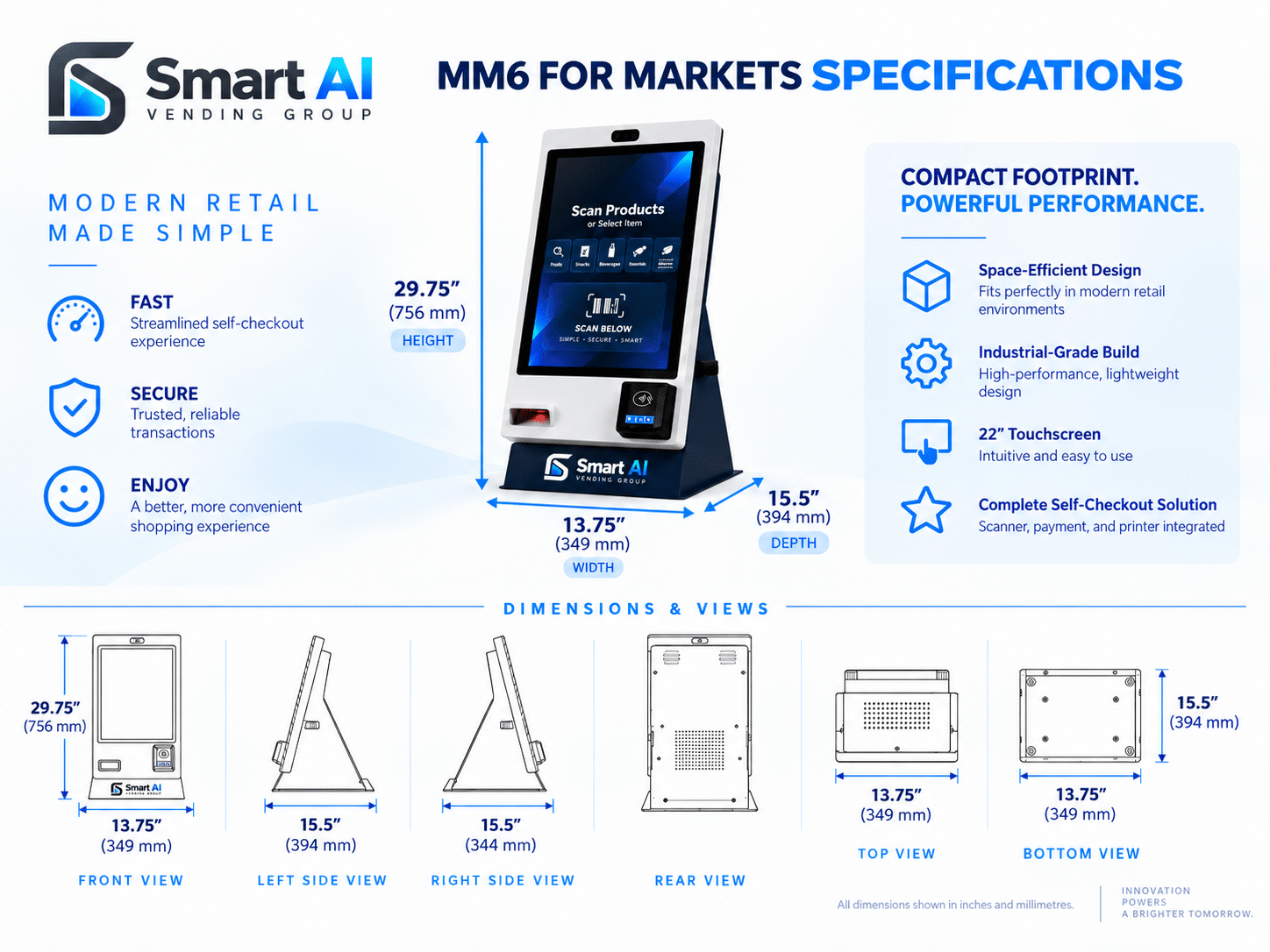 365 MM6 Cashless Micro Market Kiosk - Image 4