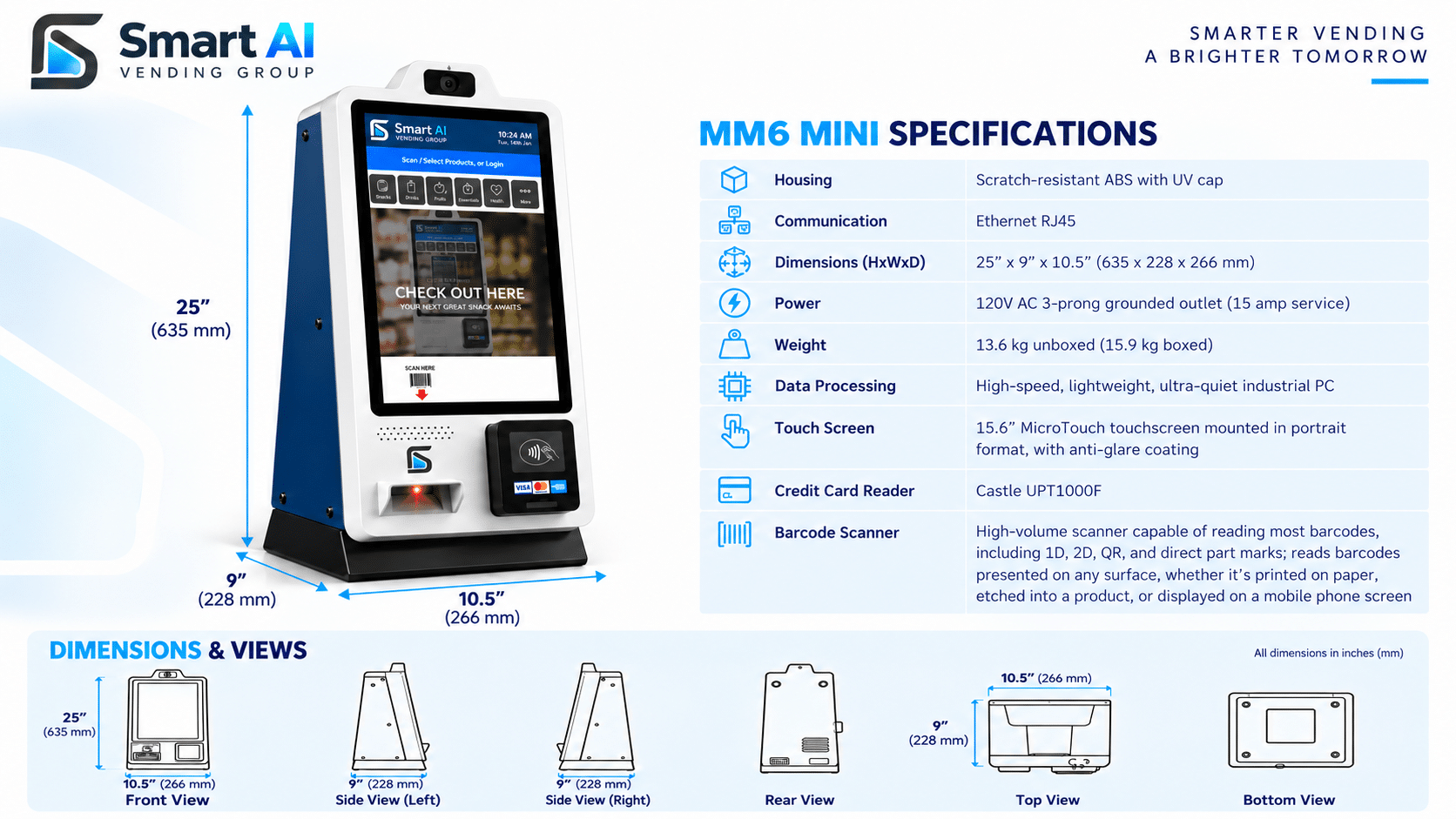 365 MM6 Mini Cashless Micro Market Kiosk - Image 3